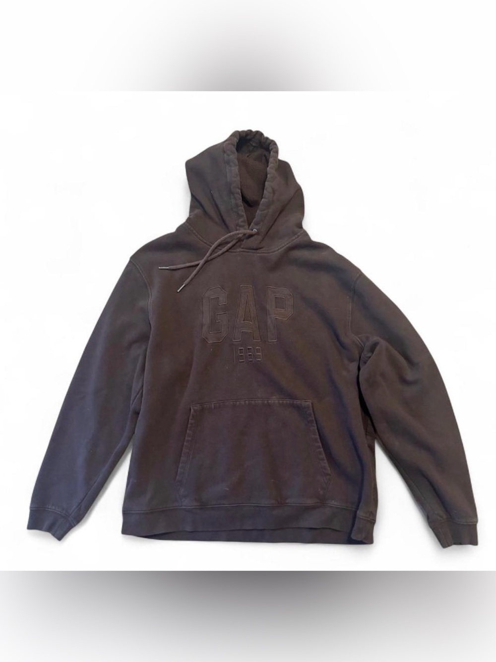 GAP Men's Pullover Hoodie in Dark Brown